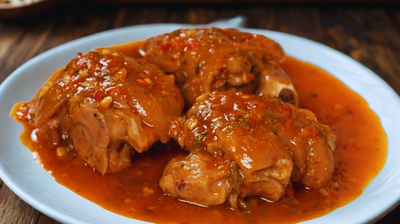 Pig Feet Stew in Red Sauce - Cocido de Patas de Cerdo en Salsa Roja -