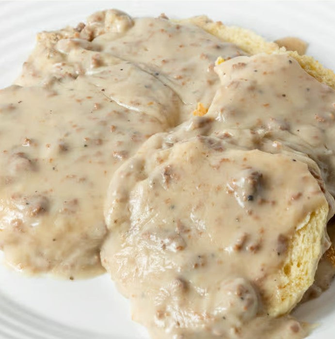 Biscuit and Pork Sausage Gravy