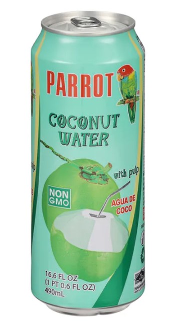 Parrot Coconut Water, with Pulp. 490 ml